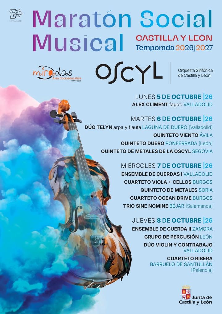 La Orquesta Sinfónica de Castilla y León ofrecerá 17 conciertos en centros sanitarios y sociales de la comunidad