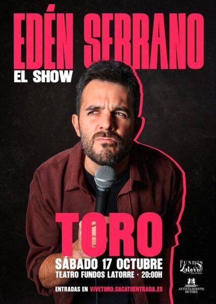 Edén Serrano en su monólogo en el Teatro Fundos Latorre