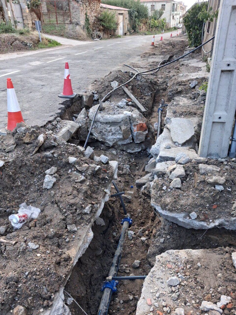 Obras en el Paseo de la Ronda para renovar la red de agua